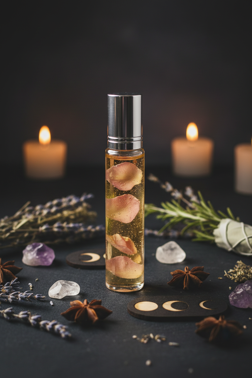 The Empress Perfume Oil - A Luminous Rose Ritual Spell Oil