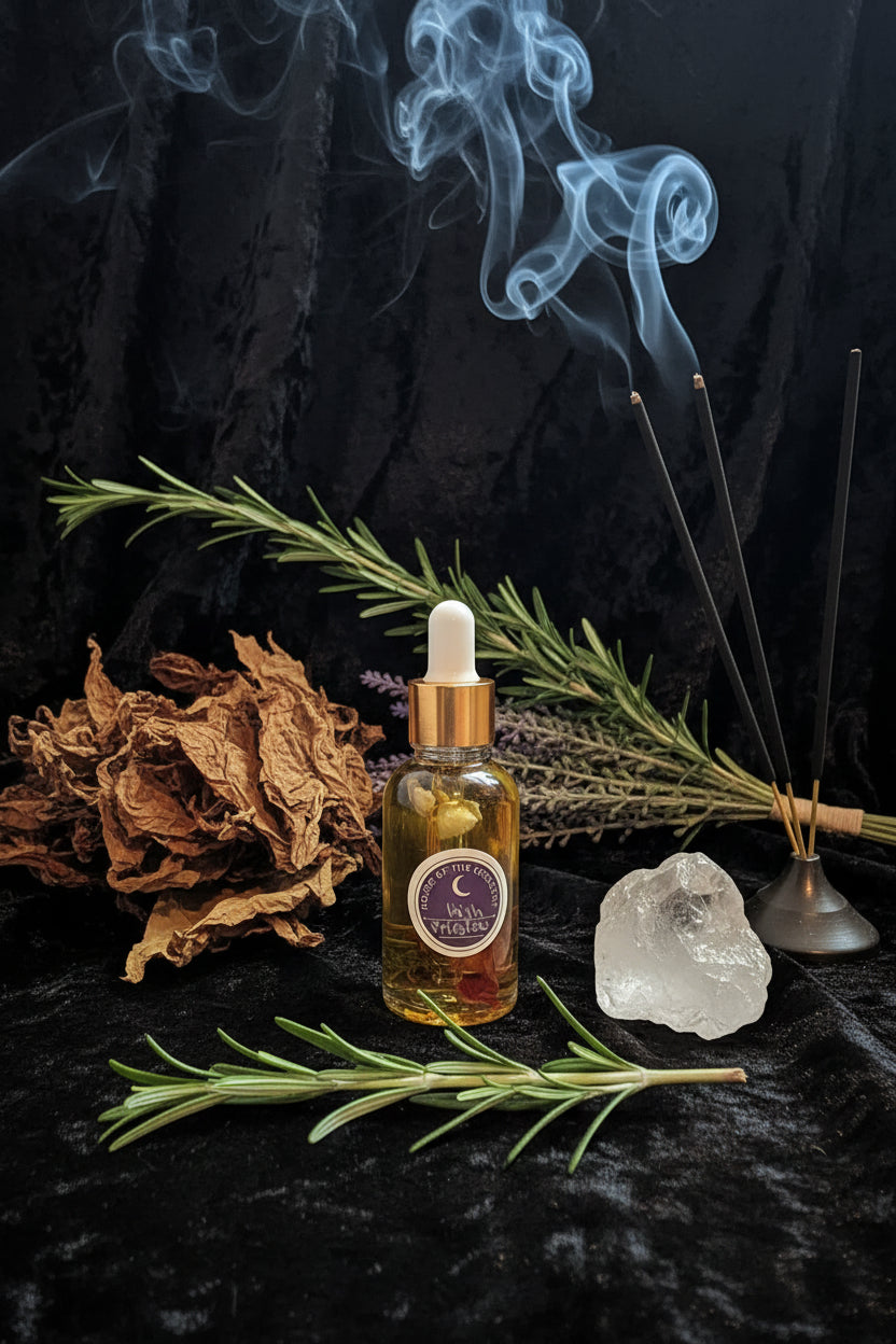 High Priestess Perfume Oil - A Nocturnal Tobacco Dreamwork & Psychic Spell Oil