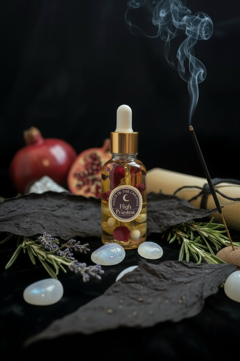 High Priestess Perfume Oil - A Nocturnal Tobacco Dreamwork & Psychic Spell Oil