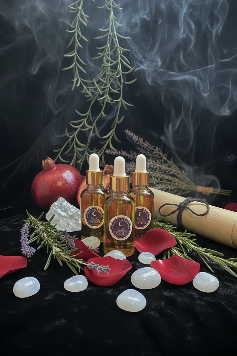 High Priestess Perfume Oil - A Nocturnal Tobacco Dreamwork & Psychic Spell Oil