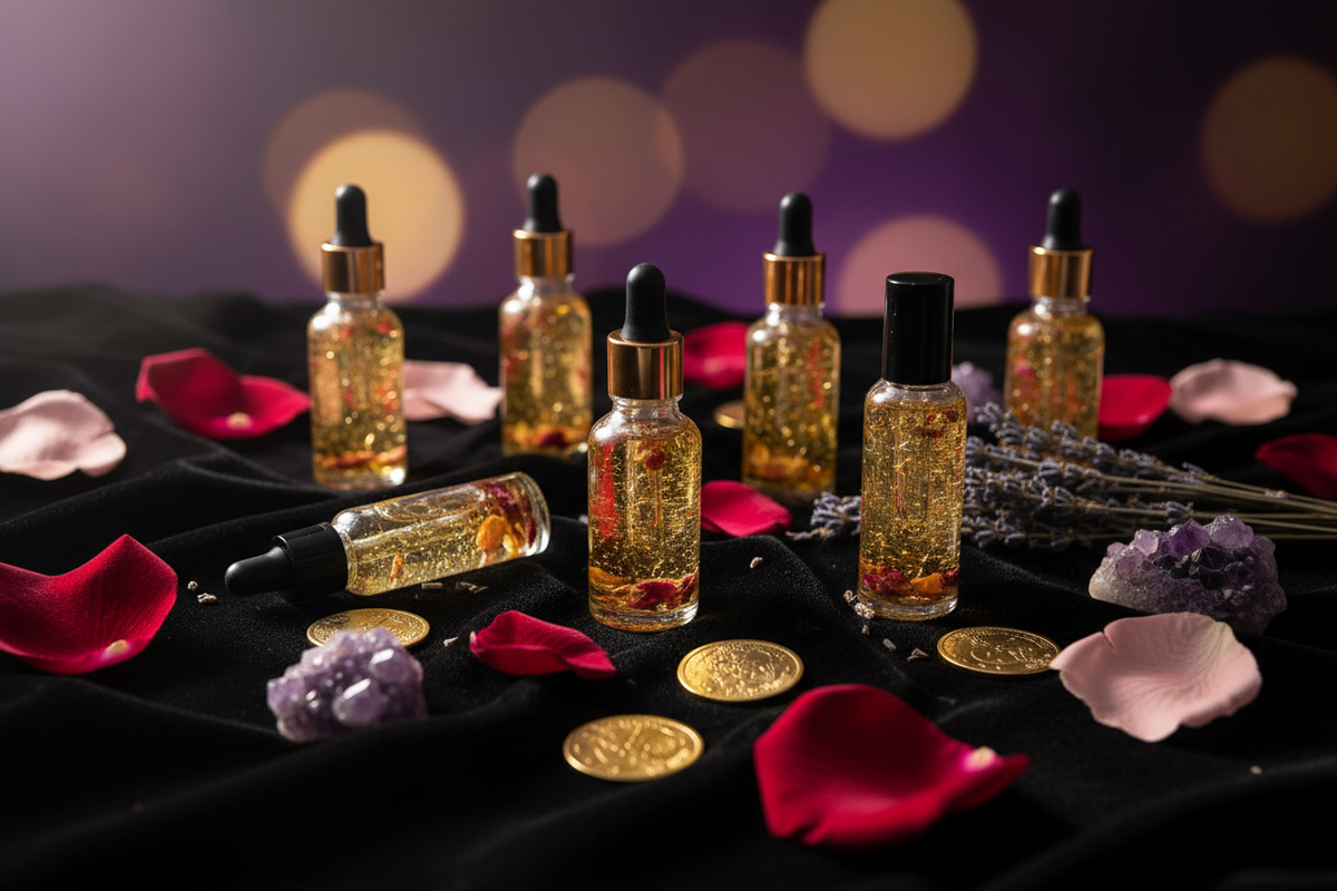 Luxury Ritual Oil Product Photography