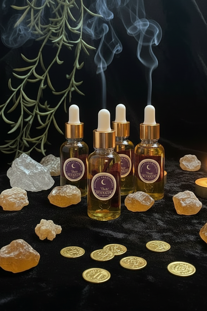 The Magician Perfume Oil — Sacred Amber Manifestation Spell Oil